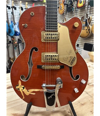 Gretsch 6120 SSU Brian Setzer  , 2002  , Serie nr  027120-2183  , Vintage Orange , Mint Condition , Hard Case