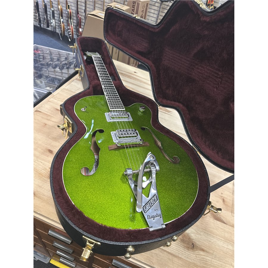 Gretsc 6120  BSHR-AFG , 2015  , Serie nr JT  15071902  , Brian Setzer Hot Rod , Extreme coolant green , TV Jones pickups, , Mint