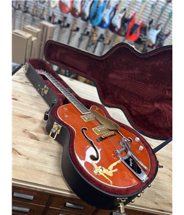 Gretsch 6120 SSU Brian Setzer  , 2002  , Serie nr  027120-2183  , Vintage Orange , Mint Condition , Hard Case