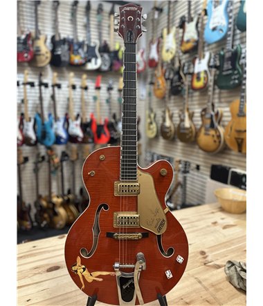 Gretsch 6120 SSU Brian Setzer  , 2002  , Serie nr  027120-2183  , Vintage Orange , Mint Condition , Hard Case