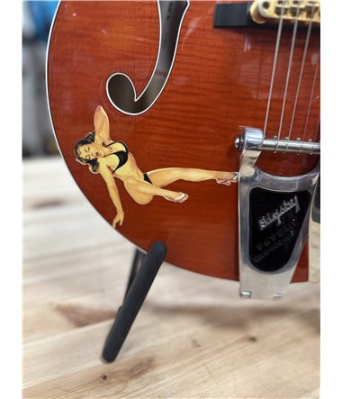 Gretsch 6120 SSU Brian Setzer  , 2002  , Serie nr  027120-2183  , Vintage Orange , Mint Condition , Hard Case