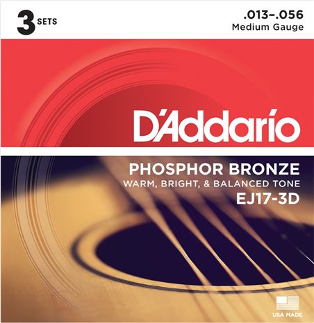 Strängset Western Phosphor Bronze 013 - 056 3-pack